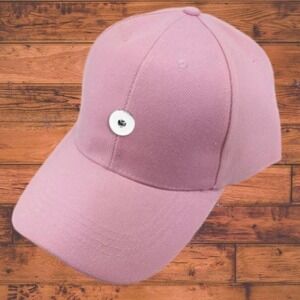 Light Pink Snap Button Baseball Hat